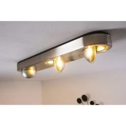 Hofstein Granada Deckenleuchte LED Nickel-Matt, 3-flammig 39 Hofstein Granada Deckenleuchte LED Nickel-Matt, 3-flammig -Bürolampen Verkäufe granada deckenleuchte h3002285 16