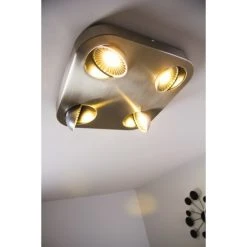 Hofstein Granada Deckenleuchte LED Nickel-Matt, 4-flammig 38 Hofstein Granada Deckenleuchte LED Nickel-Matt, 4-flammig -Bürolampen Verkäufe granada deckenleuchte h3002292 14