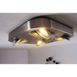 Hofstein Granada Deckenleuchte LED Nickel-Matt, 4-flammig 40 Hofstein Granada Deckenleuchte LED Nickel-Matt, 4-flammig -Bürolampen Verkäufe granada deckenleuchte h3002292 16