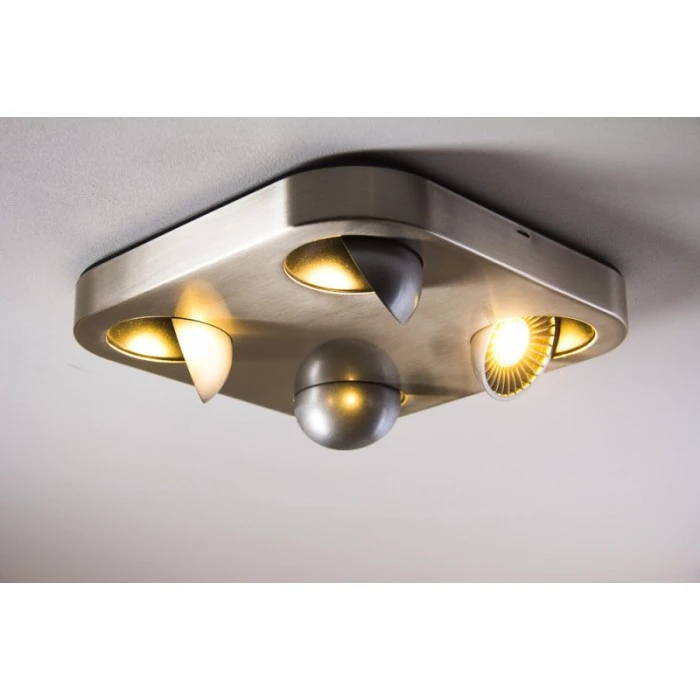 Hofstein Granada Deckenleuchte LED Nickel-Matt, 4-flammig 9 Hofstein Granada Deckenleuchte LED Nickel-Matt, 4-flammig – Bild 9