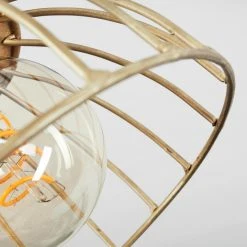 Hofstein Grunnfjord Deckenleuchte Gold, Holz dunkel, 1-flammig -Bürolampen Verkäufe grunnfjord deckenleuchte h3442456 2