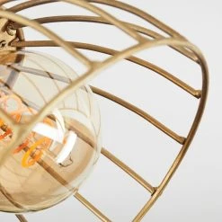 Hofstein Grunnfjord Deckenleuchte Gold, Holz dunkel, 2-flammig -Bürolampen Verkäufe grunnfjord deckenleuchte h3442470 2