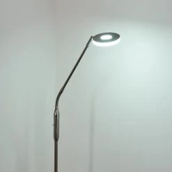 Hofstein Gulkana Stehleuchte LED Nickel-Matt, 1-flammig, Farbwechsler -Bürolampen Verkäufe gulkana stehleuchte h3306604 10