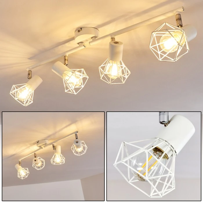 Hofstein Gullspang Deckenleuchte Weiß, 4-flammig 1 Hofstein Gullspang Deckenleuchte Weiß, 4-flammig