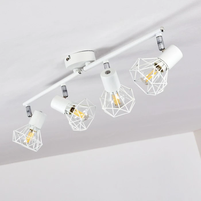 Hofstein Gullspang Deckenleuchte Weiß, 4-flammig 11 Hofstein Gullspang Deckenleuchte Weiß, 4-flammig – Bild 11