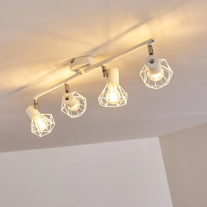 Hofstein Gullspang Deckenleuchte Weiß, 4-flammig 6 Hofstein Gullspang Deckenleuchte Weiß, 4-flammig – Bild 6