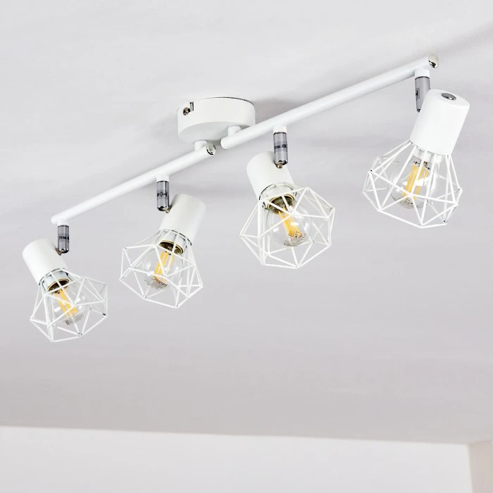 Hofstein Gullspang Deckenleuchte Weiß, 4-flammig 8 Hofstein Gullspang Deckenleuchte Weiß, 4-flammig – Bild 8