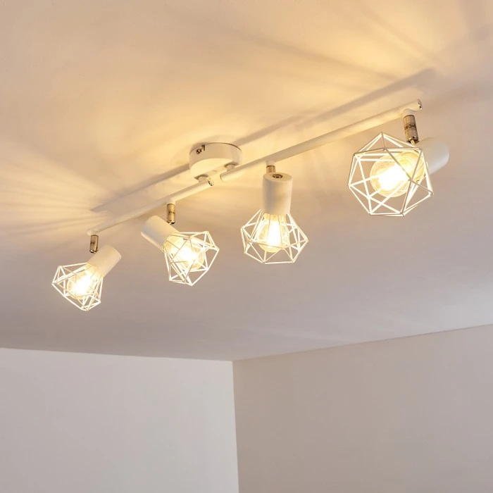 Hofstein Gullspang Deckenleuchte Weiß, 4-flammig 9 Hofstein Gullspang Deckenleuchte Weiß, 4-flammig – Bild 9