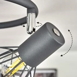 Hofstein Gullspang Deckenleuchte Chrom, Anthrazit, 3-flammig -Bürolampen Verkäufe gullspang deckenleuchte h3388174 5