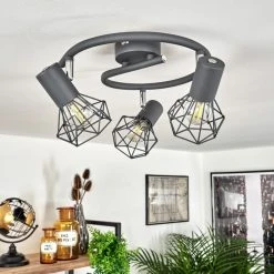 Hofstein Gullspang Deckenleuchte Chrom, Anthrazit, 3-flammig -Bürolampen Verkäufe gullspang deckenleuchte h3388174 9