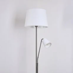 Hofstein Gunstock Stehleuchte Nickel glänzend, 2-flammig -Bürolampen Verkäufe gunstock stehleuchte h3354278 8