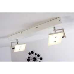 Hofstein Guyana Deckenspot LED Chrom, Weiß, 2-flammig -Bürolampen Verkäufe guyana deckenspot h3002377 19