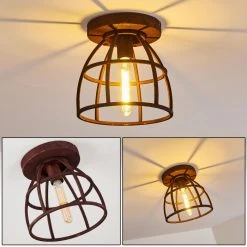 Hofstein Haervej Deckenleuchte Rostfarben, 1-flammig