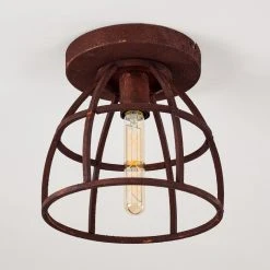 Hofstein Haervej Deckenleuchte Rostfarben, 1-flammig -Bürolampen Verkäufe haervej deckenleuchte h3349021 5