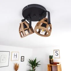 Hofstein Haervej Wood Deckenleuchte Schwarz, Holz hell, 2-flammig 32 Hofstein Haervej Wood Deckenleuchte Schwarz, Holz hell, 2-flammig -Bürolampen Verkäufe haervej wood deckenleuchte h3368299 12