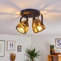 Hofstein Haervej Wood Deckenleuchte Schwarz, Holz hell, 2-flammig 33 Hofstein Haervej Wood Deckenleuchte Schwarz, Holz hell, 2-flammig -Bürolampen Verkäufe haervej wood deckenleuchte h3368299 13