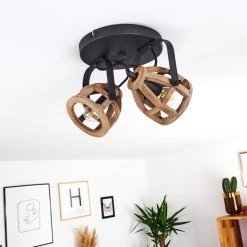 Hofstein Haervej Wood Deckenleuchte Schwarz, Holz hell, 2-flammig 36 Hofstein Haervej Wood Deckenleuchte Schwarz, Holz hell, 2-flammig -Bürolampen Verkäufe haervej wood deckenleuchte h3368299 16