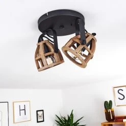 Hofstein Haervej Wood Deckenleuchte Schwarz, Holz hell, 2-flammig 23 Hofstein Haervej Wood Deckenleuchte Schwarz, Holz hell, 2-flammig -Bürolampen Verkäufe haervej wood deckenleuchte h3368299 3