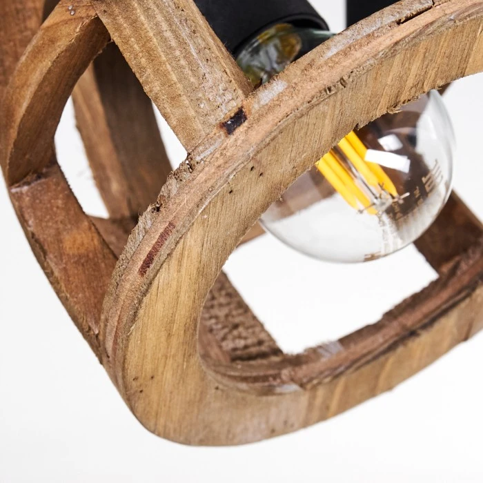 Hofstein Haervej Wood Deckenleuchte Schwarz, Holz hell, 3-flammig 18 Hofstein Haervej Wood Deckenleuchte Schwarz, Holz hell, 3-flammig – Bild 18