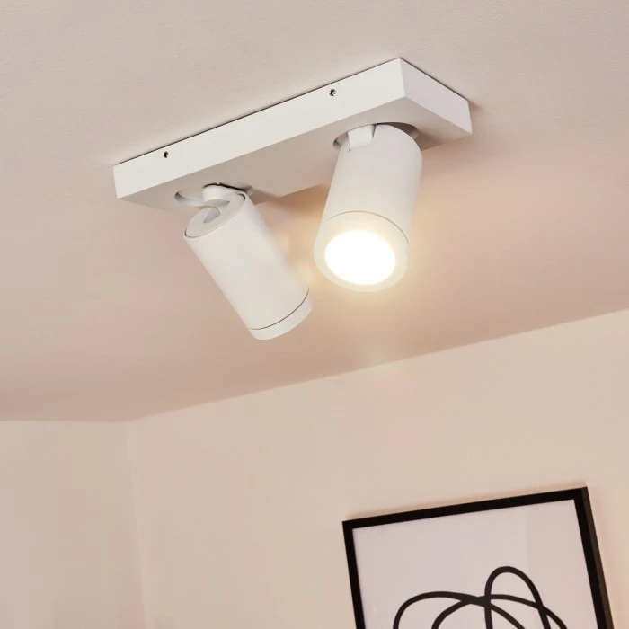 Hofstein Hakamken Deckenleuchte Weiß, 2-flammig 9 Hofstein Hakamken Deckenleuchte Weiß, 2-flammig – Bild 9