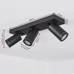 Hofstein Hakamken Deckenleuchte Schwarz, 3-flammig 13 Hofstein Hakamken Deckenleuchte Schwarz, 3-flammig -Bürolampen Verkäufe hakamken deckenleuchte h3438053 3