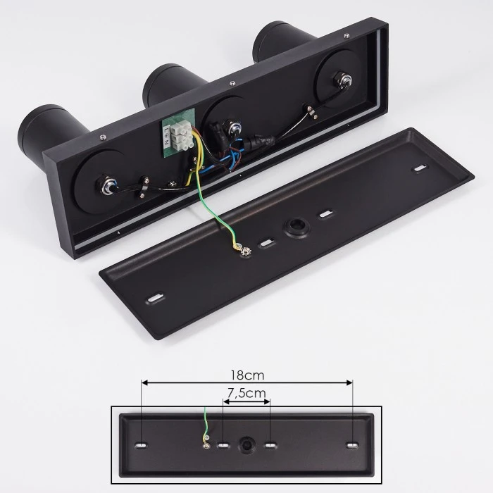 Hofstein Hakamken Deckenleuchte Schwarz, 3-flammig 5 Hofstein Hakamken Deckenleuchte Schwarz, 3-flammig – Bild 5