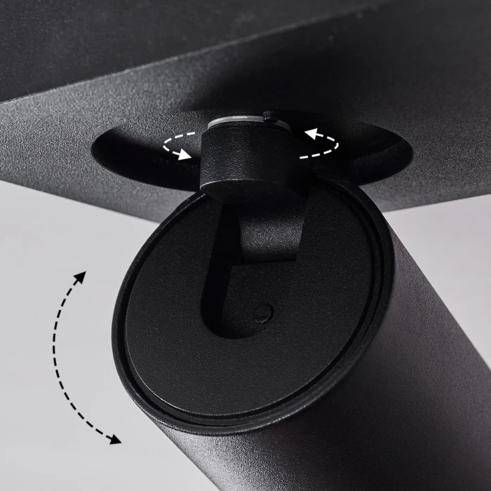 Hofstein Hakamken Deckenleuchte Schwarz, 3-flammig 6 Hofstein Hakamken Deckenleuchte Schwarz, 3-flammig – Bild 6