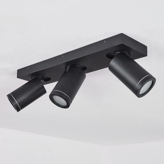 Hofstein Hakamken Deckenleuchte Schwarz, 3-flammig 8 Hofstein Hakamken Deckenleuchte Schwarz, 3-flammig – Bild 8