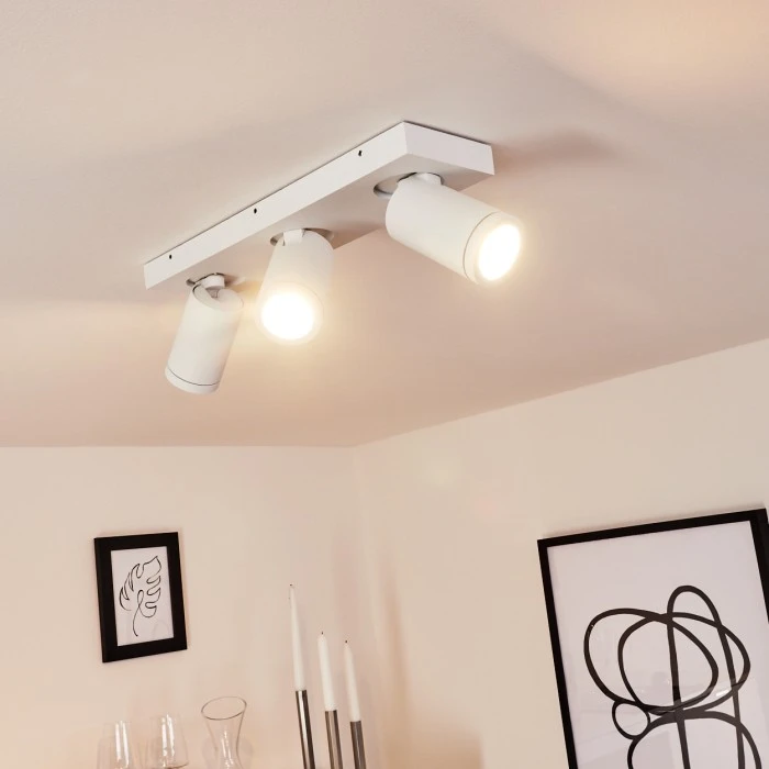 Hofstein Hakamken Deckenleuchte Weiß, 3-flammig 7 Hofstein Hakamken Deckenleuchte Weiß, 3-flammig – Bild 7