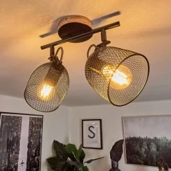 Hofstein Hakvaag Deckenleuchte Schwarz, Holz dunkel, 2-flammig 21 Hofstein Hakvaag Deckenleuchte Schwarz, Holz dunkel, 2-flammig -Bürolampen Verkäufe hakvaag deckenleuchte h3433799 8