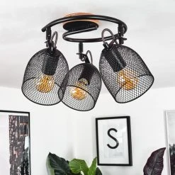 Hofstein Hakvaag Deckenleuchte Schwarz, Holz dunkel, 3-flammig 27 Hofstein Hakvaag Deckenleuchte Schwarz, Holz dunkel, 3-flammig -Bürolampen Verkäufe hakvaag deckenleuchte h3433829 12