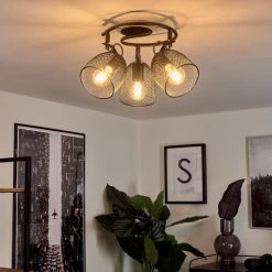 Hofstein Hakvaag Deckenleuchte Schwarz, Holz dunkel, 3-flammig 29 Hofstein Hakvaag Deckenleuchte Schwarz, Holz dunkel, 3-flammig -Bürolampen Verkäufe hakvaag deckenleuchte h3433829 14