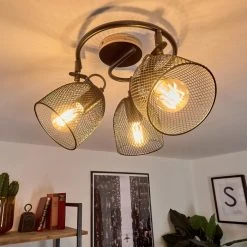 Hofstein Hakvaag Deckenleuchte Schwarz, Holz dunkel, 3-flammig 24 Hofstein Hakvaag Deckenleuchte Schwarz, Holz dunkel, 3-flammig -Bürolampen Verkäufe hakvaag deckenleuchte h3433829 9