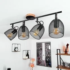 Hofstein Hakvaag Deckenleuchte Schwarz, Braun, 4-flammig -Bürolampen Verkäufe hakvaag deckenleuchte h3433843 12