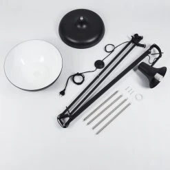 Hofstein Hallsta Stehleuchte Chrom, Schwarz, 1-flammig -Bürolampen Verkäufe hallsta stehleuchte h3413951 10