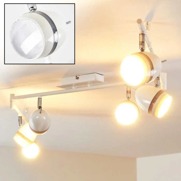 Hofstein Hamburg Deckenspot LED Weiß, 6-flammig 1 Hofstein Hamburg Deckenspot LED Weiß, 6-flammig