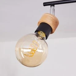 Hofstein Harran Deckenleuchte Chrom, Schwarz, Braun, 2-flammig -Bürolampen Verkäufe harran deckenleuchte h3441633 2