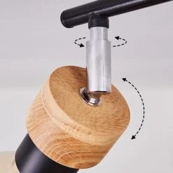 Hofstein Harran Deckenleuchte Chrom, Schwarz, Braun, 2-flammig -Bürolampen Verkäufe harran deckenleuchte h3441633 5