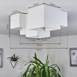 Hofstein Hatusao Deckenleuchte Wei&szlig;, 5-flammig -Bürolampen Verkäufe hatusao deckenleuchte h3439197 3