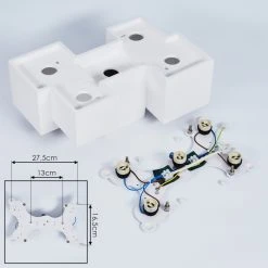 Hofstein Hatusao Deckenleuchte Wei&szlig;, 5-flammig -Bürolampen Verkäufe hatusao deckenleuchte h3439197 4