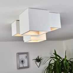 Hofstein Hatusao Deckenleuchte Wei&szlig;, 5-flammig -Bürolampen Verkäufe hatusao deckenleuchte h3439197 8