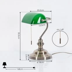 Hofstein Havsta Bankerlampe Altmessing, 1-flammig 17 Hofstein Havsta Bankerlampe Altmessing, 1-flammig -Bürolampen Verkäufe havsta bankerlampe h3422625 3