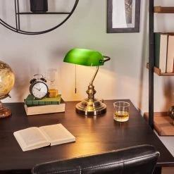 Hofstein Havsta Bankerlampe Altmessing, 1-flammig 20 Hofstein Havsta Bankerlampe Altmessing, 1-flammig -Bürolampen Verkäufe havsta bankerlampe h3422625 6