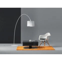 Helestra ROXX Bogenleuchte Weiß, 1-flammig