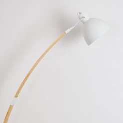 Hofstein Higashi Stehleuchte Weiß, Holz hell, 1-flammig -Bürolampen Verkäufe higashi stehleuchte h3358191 11