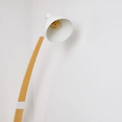 Hofstein Higashi Stehleuchte Weiß, Holz hell, 1-flammig -Bürolampen Verkäufe higashi stehleuchte h3358191 7