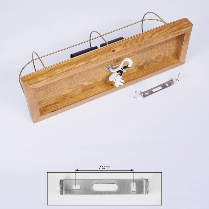 Hofstein Hodne Deckenleuchte Schwarz, Naturfarben, 2-flammig 5 Hofstein Hodne Deckenleuchte Schwarz, Naturfarben, 2-flammig – Bild 5