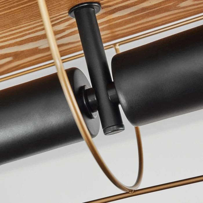 Hofstein Hodne Deckenleuchte Schwarz, Naturfarben, 2-flammig 6 Hofstein Hodne Deckenleuchte Schwarz, Naturfarben, 2-flammig – Bild 6