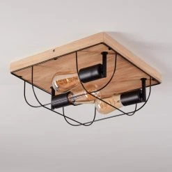 Hofstein Hodne Deckenleuchte Schwarz, Naturfarben, 3-flammig -Bürolampen Verkäufe hodne deckenleuchte h3441695 6