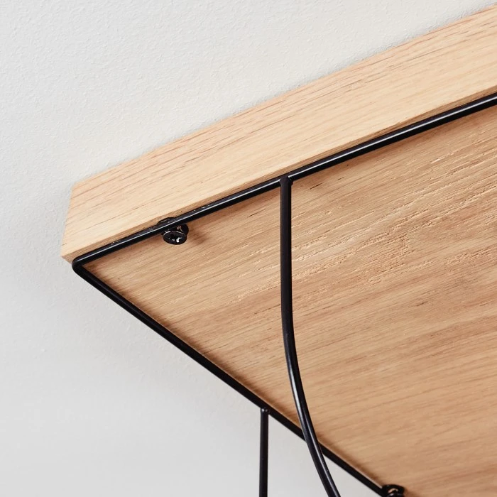 Hofstein Hodne Deckenleuchte Schwarz, Naturfarben, 4-flammig 3 Hofstein Hodne Deckenleuchte Schwarz, Naturfarben, 4-flammig – Bild 3